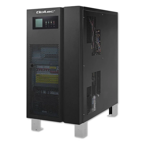 Qoltec Szünetmentes Tápegység UPS 3-fázisú | 20kVA | 16kW | LCD | EPO | SNMP | USB | On-line | Alacsony frekvencia