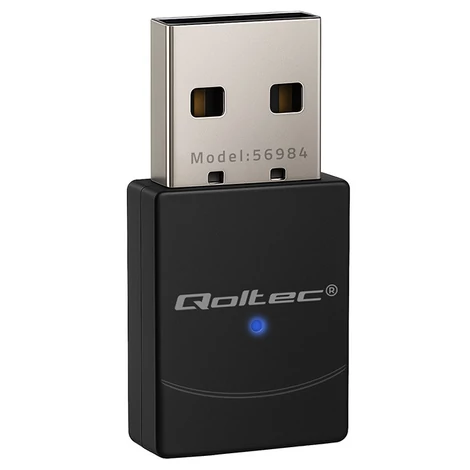 Qoltec Bezdrôtový Ultra Vysokorýchlostný Mini Adaptér WiFi 6 | Štandard AX | Bluetooth 5.4 | USB | 900Mbps