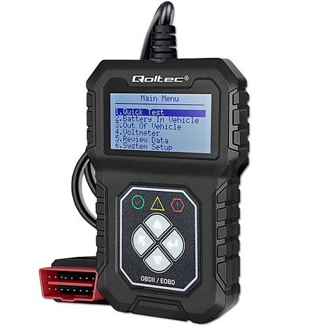 Qoltec Digitálny OBD2 EOBD diagnostický tester Interface ProLine | 8V-25V | Dvojitý systém