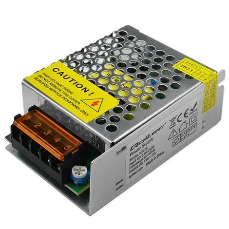 LED ovládač Qoltec IP20 | 24W | 12V | 2A