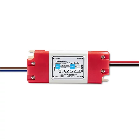 Napájací zdroj Qoltec pre LED diódy IP20 | 12W | 12V | 1A