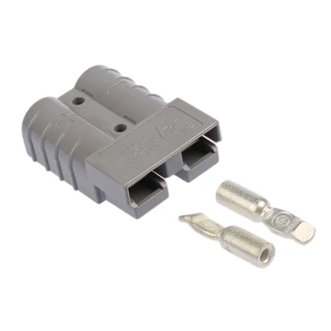 Anderson Power Products SB50 2 Utas Akkumulátorcsatlakozó, Egyenes, Kábelre szerelhető, Max:50A/600 V