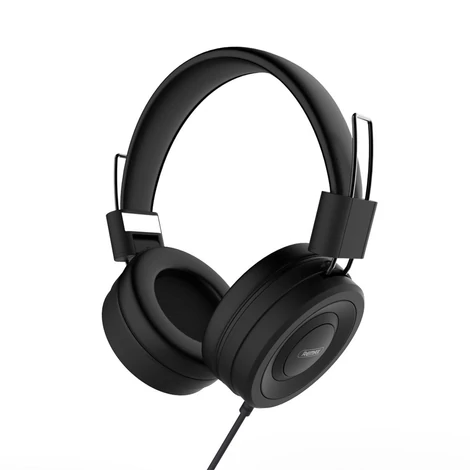 Remax 4D vezetékes fejhallgató headset fekete (RM-805)