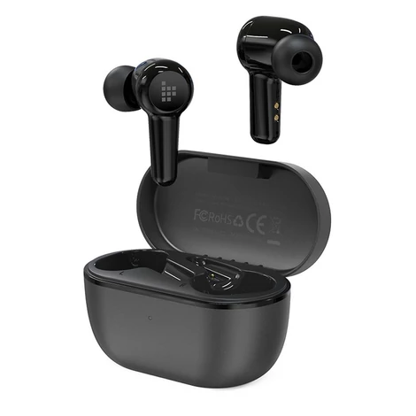 Tronsmart Apollo Air + TWS ANC Bluetooth 5.2 vezeték nélküli fülhallgató, vízálló, fekete (372359)