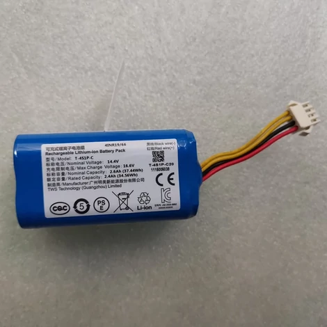 Powery robotporszívó akkumulátor Easyhome T-4S1P-C, T-4S1P-C20, INR19/66 - 2600mAh, 14,8V, Li-ion