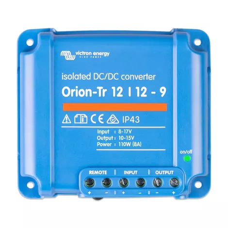 Victron Energy Orion-Tr 12/12-9A (110W) DC/DC konverter; 8-17V / 12V 9A; 110W (ORI121210110)