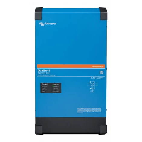 Victron Energy Quattro-II 24V 5000VA/4000W inverter beépített akkumulátortöltővel