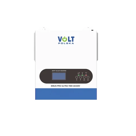 Volt Polska SINUS PRO ULTRA 7000 24/230V (3500W / 7000VA) + 100A MPPT (30–500V) + Wi-Fi Napelemes Inverter