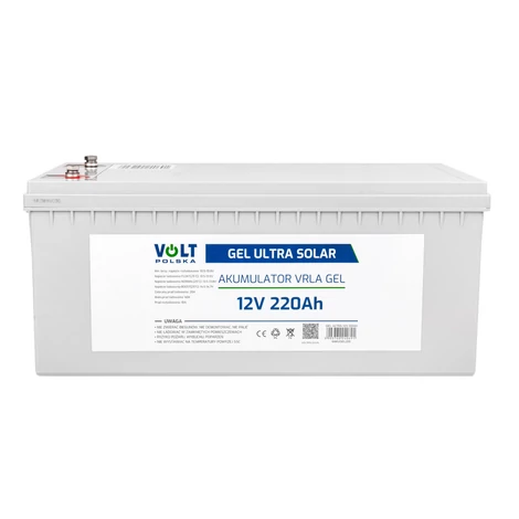 Volt Polska Gel vpro prémium akkumulátor 12V 220Ah VRLA karbantartásmentes