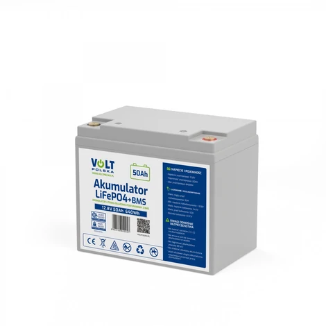 Volt Polska batéria LiFePO4 12,8V 50Ah (50A) Batéria + BMS – Bezúdržbová