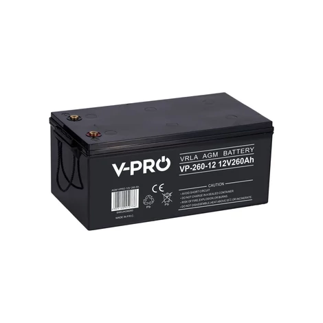 Volt Polska Agm VPRO 12V 260Ah VRLA karbantartásmentes akkumulátor