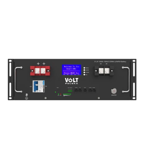 Volt Polska RACK ULTRA-5 Energiatároló Rendszer 51,2V 100Ah 100A (5,12 kWh)