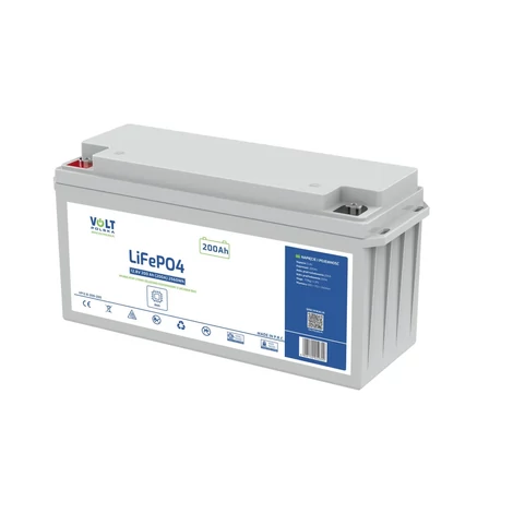 Volt Polska LiFePO4 akkumulátor 12,8V 200Ah (200A) beépített BMS-sel