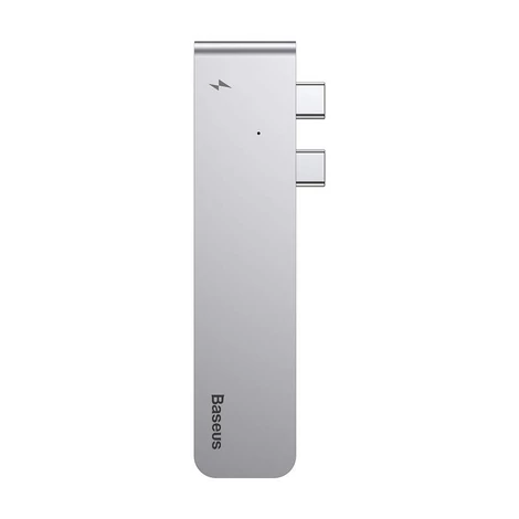 Baseus Thunderbolt C Dual Type-C na USB3.0/HDMI/Type-C HUB adaptér Dark Grey (CAHUB-B0G)