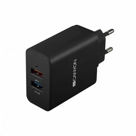 Canyon CNE-CHA07B USB hálózati töltő fekete