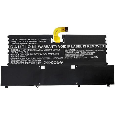 CoreParts Laptop akkumulátor HP 36.58Wh Li-Pol 7.7V 4750mAh F1D61EA#ABD, Spectre 13(2016), Spectre 13T-V000 CTO, Spectre 13T-V100, Spectre 13-V000, Spectre 13-V000NA, Spectre 13-V000NC, Spectre 13-V000ND, Spectre 13-V000NE, Spectre 13-V000NF