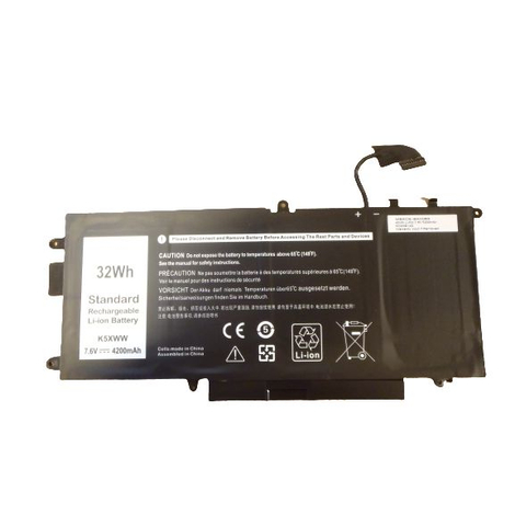 CoreParts Laptop Battery for Dell 32WH Li-ion 7.6V 4200mAh, DELL LATITUDE 5289 7389 7390, DELL LATITUDE 5289 2-in-1, LATITUDE 7389 2-in-1,