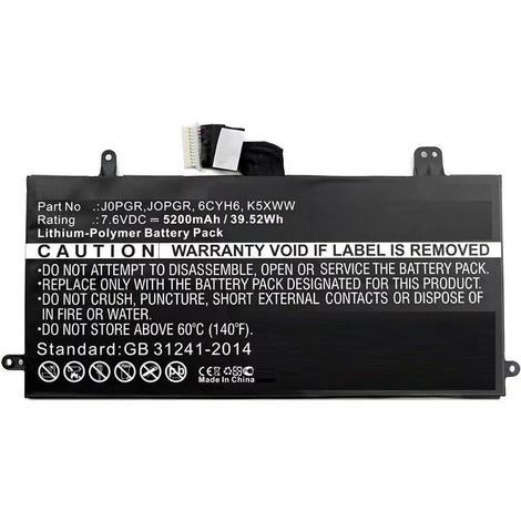 CoreParts Laptop akkumulátor Dell 32Wh Li-Pol 7.6V 4200mAh, Latitude 12 5285