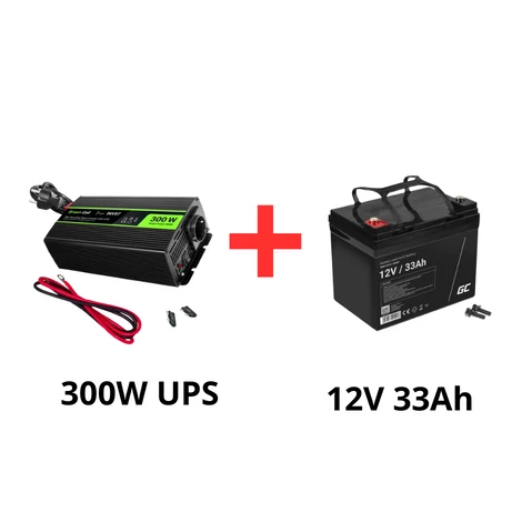 Green Cell Alimentare neîntreruptibilă pentru pompe de circulație 300W + acumulator 33Ah