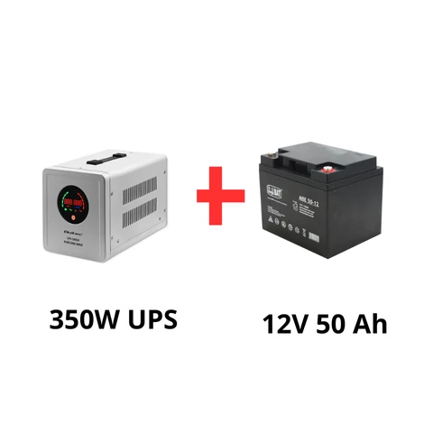 Qltec Szünetmentes tápegység keringető szivattyúkhoz 350W + 50Ah akkumulátor csomag