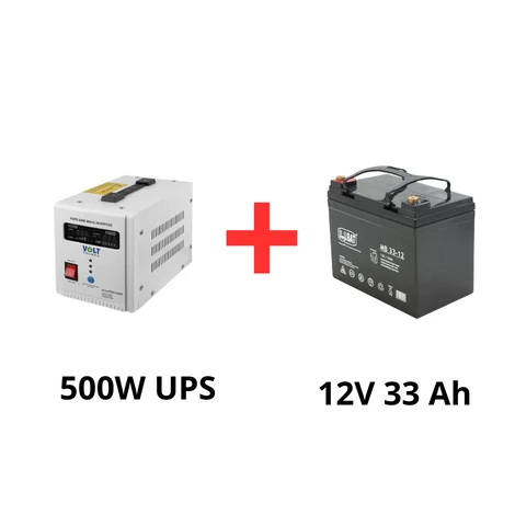 Volt Polska Zelený článok Neprerušiteľný zdroj napájania pre obehové čerpadlá 500W + MPLPower 33Ah batéria