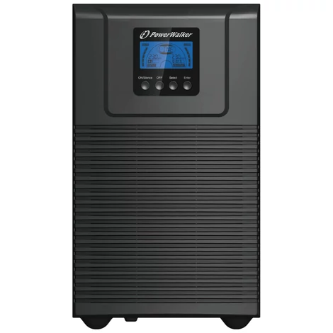 PowerWalker 3000VA / 2700W, Online, 4x C13, C19, USB HID, RS-232, intelligens slot, EPO, 6x 12V/9Ah UPS Szünetmentes tápegység UPS