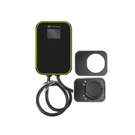 Falitöltő GC EV PowerBox 22kW hálózati töltő Type 2 csatlakozóval tölthető elektromos autókhoz és Plug-In hybridekhez RFID-val