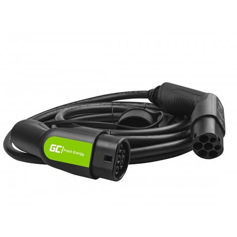 Green Cell Type 2 kábel elektromos autók töltésére (7 m, 11 kW, 16A)