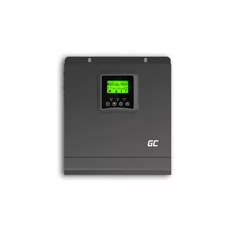 Green Cell Napelem inverter Szigetüzemű MPPT Napelem töltő 24V DC 230V AC 2000W/2000VA Tiszta színuszhullám