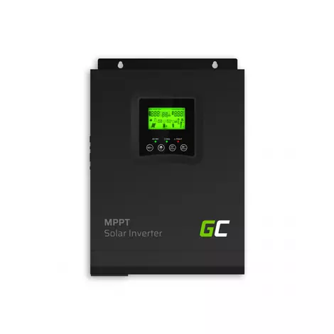 Green Cell Napelem inverter Szigetüzemű MPPT Napelem töltő 12V DC 230V AC 1000W/1000VA Tiszta színuszhullám