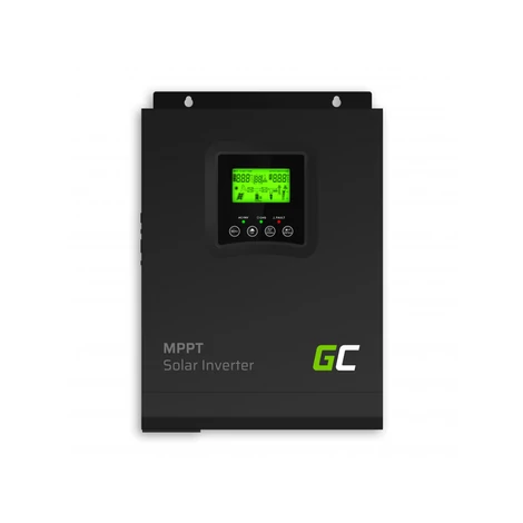 Green Cell Napelem inverter Szigetüzemű MPPT Napelem töltő 12V DC 230V AC 1000W/1000VA Tiszta színuszhullám