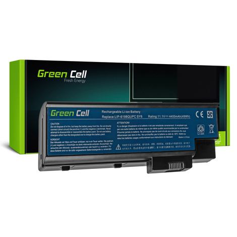 Green Cell Laptop akkumulátor Acer Aspire 5620 7000 9300 9400 TravelMate 5100 5110 5610 5620 11.1V
