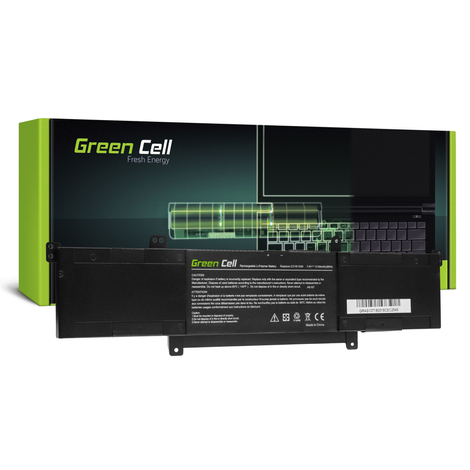 Green Cell Battery for Asus VivoBook Q301 S301 S301L / 7,4V 5130mAh