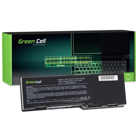 Green Cell Battery for Dell Inspiron E1501 E1505 1501 6400 / 11,1V 6600mAh