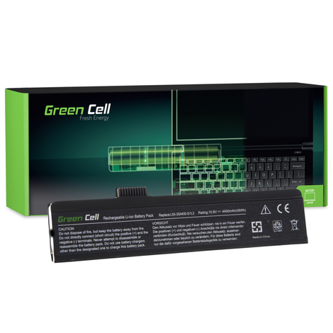 Green Cell Battery for Fujitsu-Siemens 3L50 Maxdata Eco 4500 / 11,1V 4400mAh