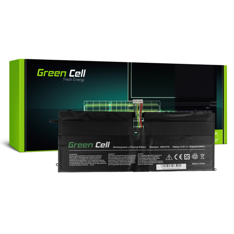 Green Cell Battery for Lenovo ThinkPad X1 Carbon 1 Gen 3443 3444 3446 3448 3460 3462 3463 / 14,4V 2600mAh