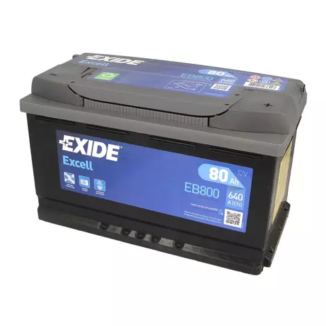 EXIDE EB800 80Ah 640A Jobb+ Car battery