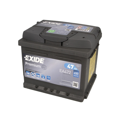 EXIDE EA472 47Ah 450A R+ Autó Akkumulátor
