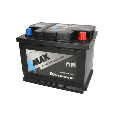 4MAX BAT60/540R/4MAX 60Ah 540A R+ Car battery