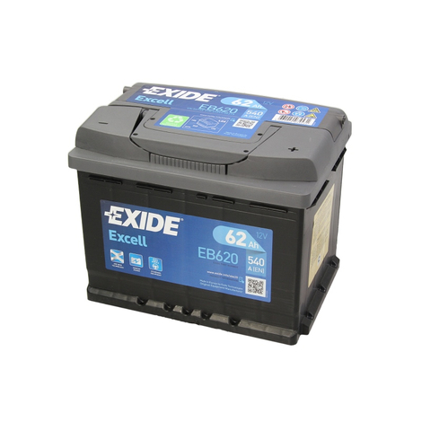 EXIDE EB620 62Ah 540A Jobb+ Autó akkumulátor