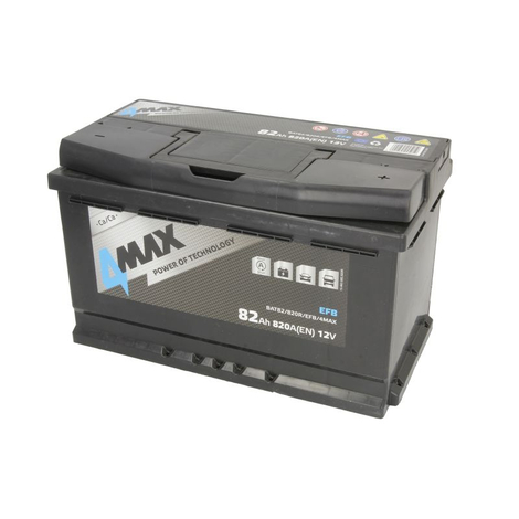 4MAX BAT82/820R/EFB/4MAX 82Ah 820A Jobb+ Car battery
