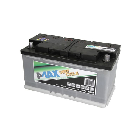4MAX 0608-03-2004Q 105Ah 700A R+ Car battery