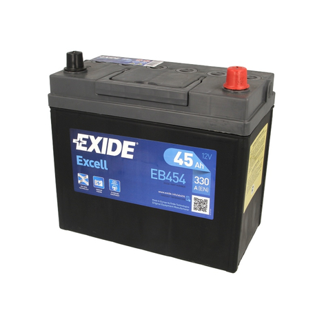EXIDE EB454 45Ah 330A Jobb+ Car battery