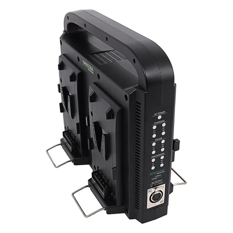 PATONA kompaktná paralelná 4-cestná tenká nabíjačka pre batérie Sony Red DSLR V-Mount s funkciou napájania vrátane 4-pinového XLR kábla