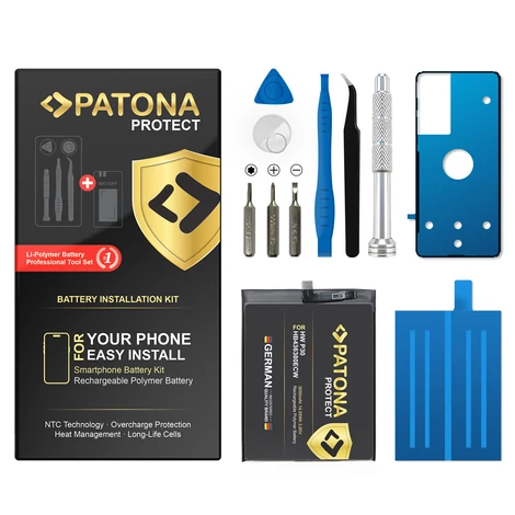 PATONA PROTECT akkumulátor Huawei P30 HB436380ECW-hez, telepítőkészlettel együtt