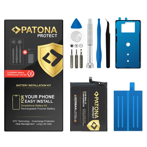 PATONA PROTECT akkumulátor Huawei Mate 10 Mate 10 Pro P20 Pro HB436486ECW-hez, beleértve a telepítőkészletet