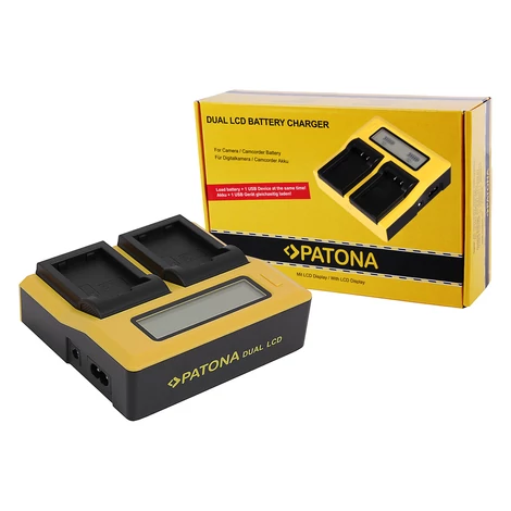 PATONA Dual LCD USB nabíjačka pre Nikon EN-EL25 EN-EL25 Z30 Z50 Z fc