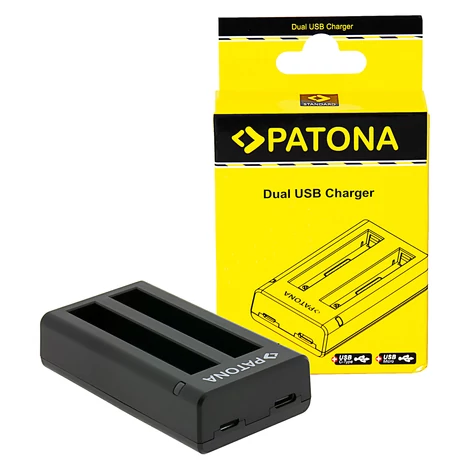 PATONA duálna nabíjačka pre Insta360 X4 CINSBBMA vr. Kábel USB-C