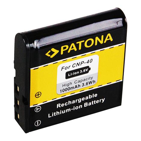 Casio NP-40 NP40 EX-Z1080BE EX-Z1080BK EX-Z1080GY 1000mAh / 3.6V / 3.6Wh Li-Ion akkumulátor / akku - Patona