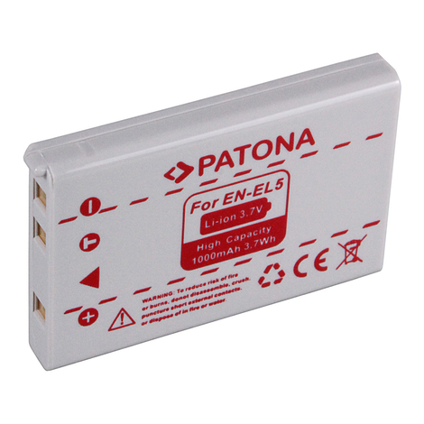 NIKON 7900 5900 5200 4200 3700 EN-EL5 ENEL5 1000 mAh / 3.7 Wh / 3.7V Li-Ion akkumulátor / akku - Patona 
